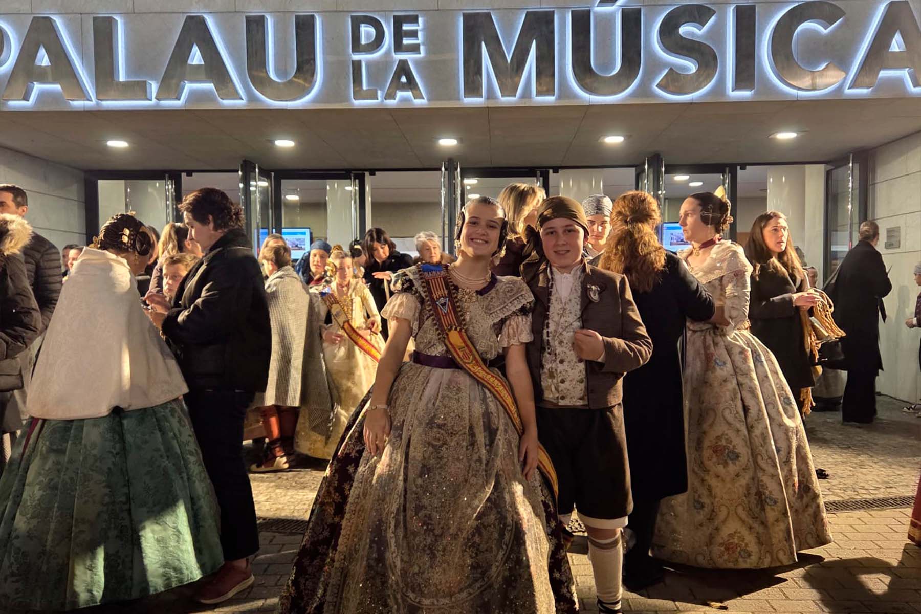 Carolina y Gorka asistieron a la Exaltación de la Fallera Mayor Infantil de València 2026